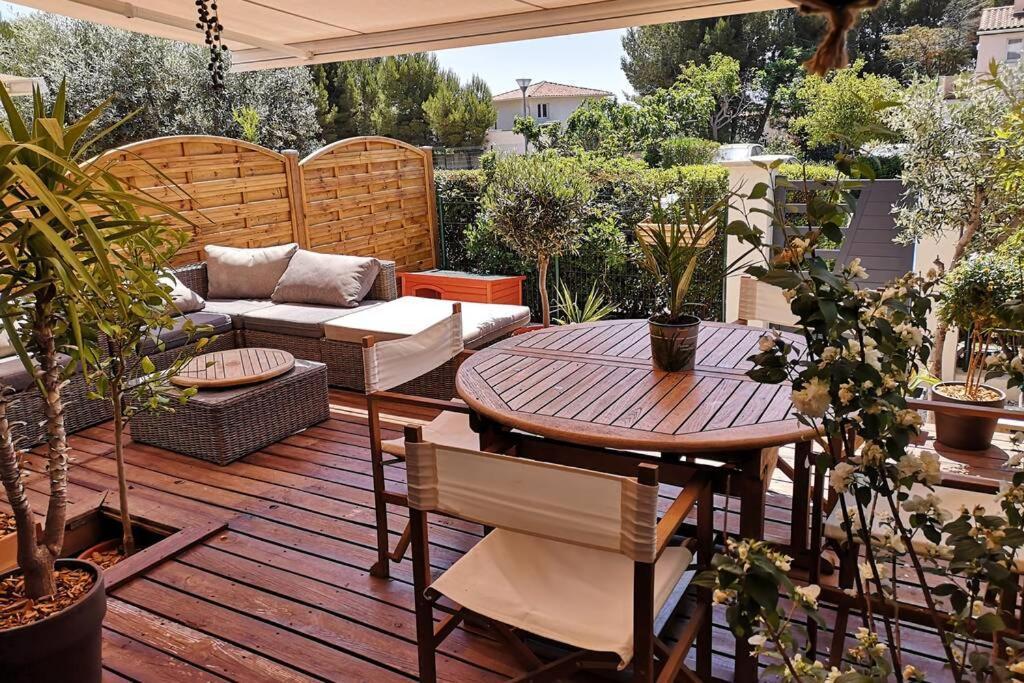 La Terrasse Ensoleillee De Sausset - Cote Bleue Apartment Luaran gambar