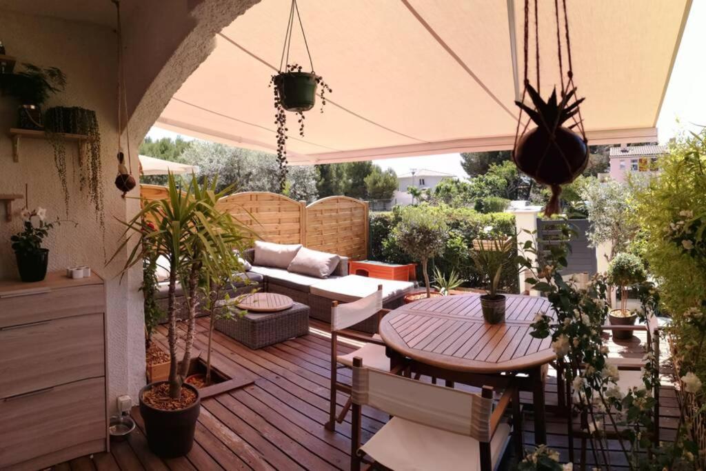 La Terrasse Ensoleillee De Sausset - Cote Bleue Apartment Luaran gambar